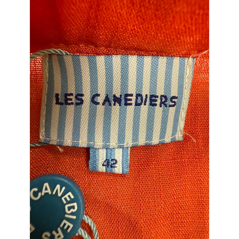 Les Canediers Tunic Dress Orange Pink Vneck SIZE 12‎ - Picture 12 of 14